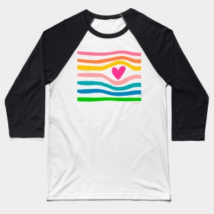 Love hearts Baseball T-Shirt